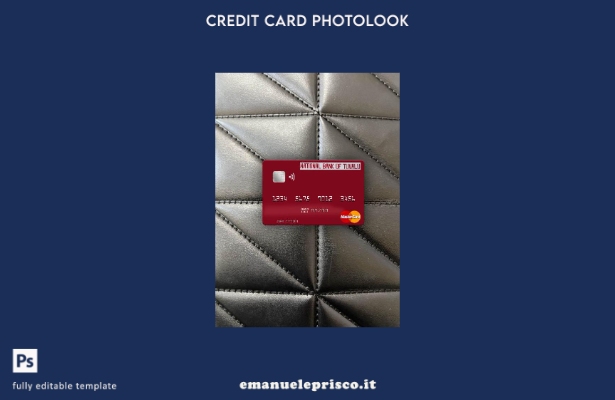 stile verificato Tuvalu Modello frontale photolook mastercard della Banca Nazion